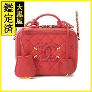 シャネル(CHANEL)のシャネル CCフィリグリー バニティバッグ レッド【430】(その他)