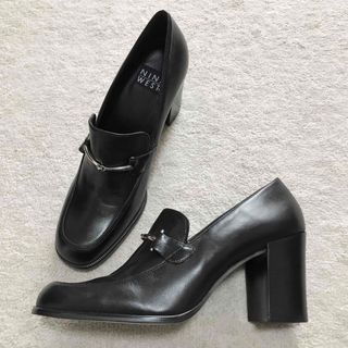 ナインウエスト(NINE WEST)の9M【NINE WEST/ナインウエスト】本革パンプス・黒(ハイヒール/パンプス)