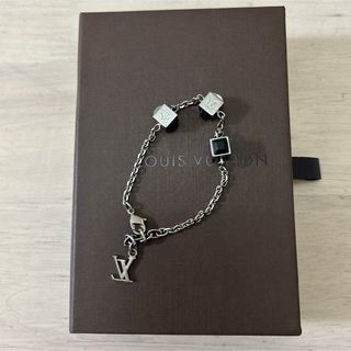 ルイヴィトン(LOUIS VUITTON)の美品✨ ルイヴィトン  ブラスレ ギャンブル ブレスレット シルバー ストーン(ブレスレット/バングル)