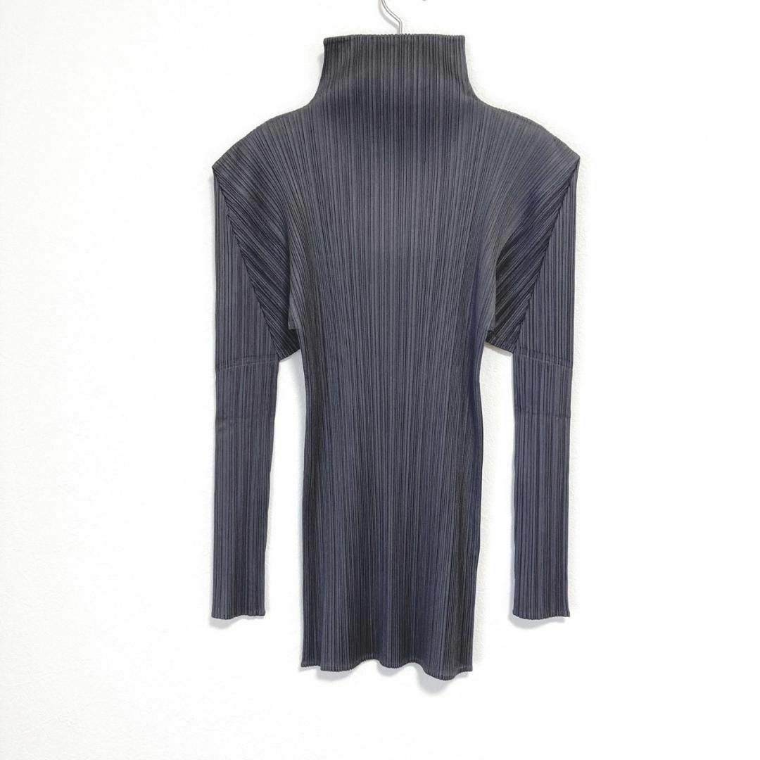 PLEATS PLEASE ISSEY MIYAKE(プリーツプリーズイッセイミヤケ)のPLEATS PLEASE ボトルネック トップスブラウス　2000AW レディースのトップス(カットソー(長袖/七分))の商品写真