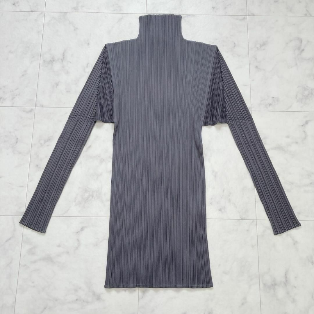 PLEATS PLEASE ISSEY MIYAKE(プリーツプリーズイッセイミヤケ)のPLEATS PLEASE ボトルネック トップスブラウス　2000AW レディースのトップス(カットソー(長袖/七分))の商品写真