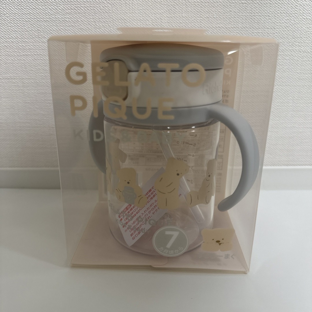 gelato pique(ジェラートピケ)のジェラピケ　ストローマグ　ジェラートピケ　クマ キッズ/ベビー/マタニティの授乳/お食事用品(マグカップ)の商品写真