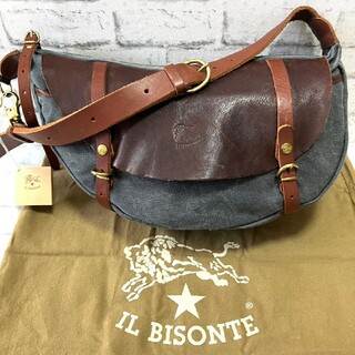 IL BISONTE - ★極美品★ IL BISONTE 2way ボディバッグ ショルダーバッグ