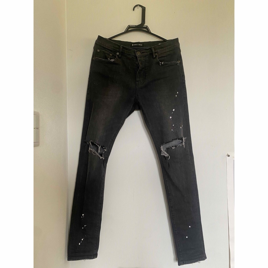 Purple brand Paint jeans 31 ダメージジーンズ メンズのパンツ(デニム/ジーンズ)の商品写真