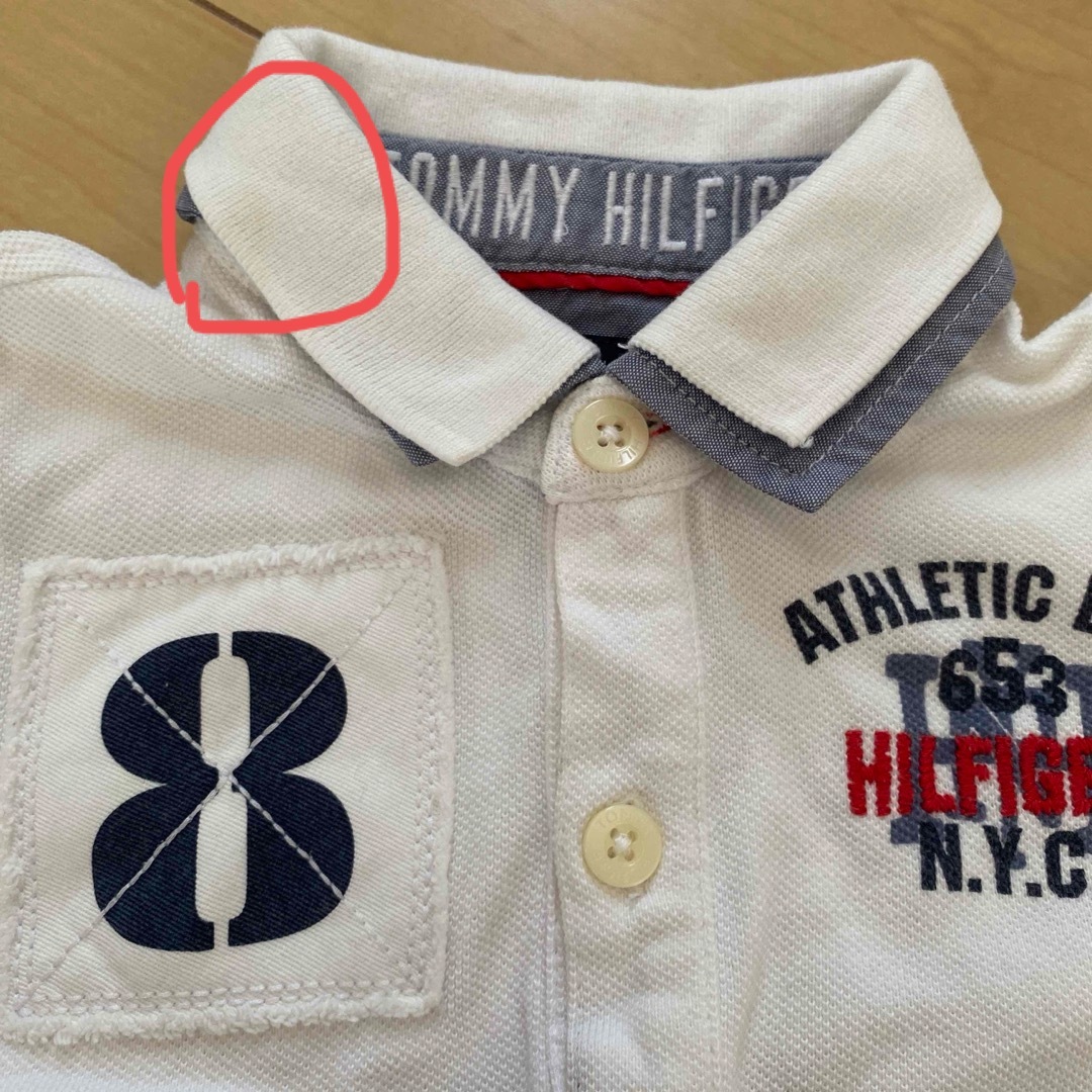 TOMMY HILFIGER(トミーヒルフィガー)のトミーヒルフィガー　ポロシャツ　85cm 90cm キッズ/ベビー/マタニティのキッズ服男の子用(90cm~)(Tシャツ/カットソー)の商品写真