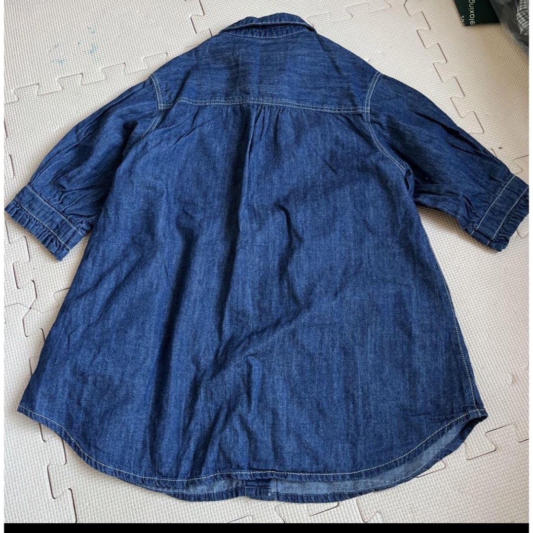 BREEZE(ブリーズ)のブリーズ　シャツワンピ100cm キッズ/ベビー/マタニティのキッズ服女の子用(90cm~)(ブラウス)の商品写真