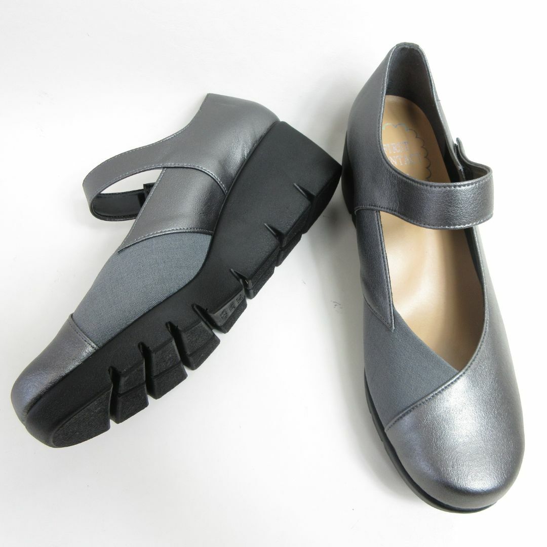 新品22.5CM♡日本製外反母趾 パンプス レディースの靴/シューズ(ハイヒール/パンプス)の商品写真