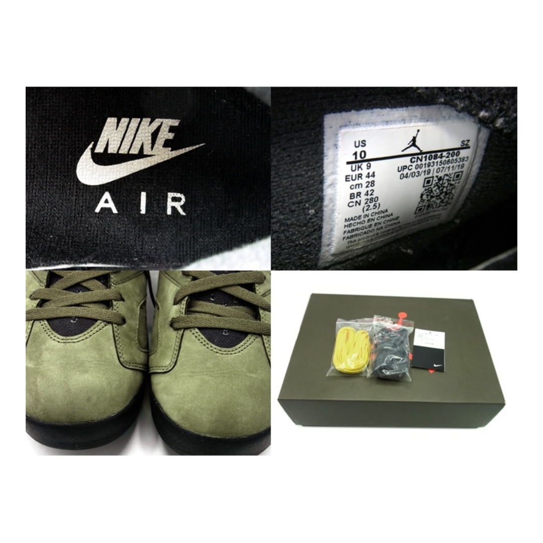 NIKE(ナイキ)のナイキ NIKE × トラヴィス スコット TravisScott ■ 【 AIR JORDAN 6 RETRO Medium Olive CN1084 200 】 エア ジョーダン 6 ミディアム オリーブ スニーカー h0495 メンズの靴/シューズ(スニーカー)の商品写真