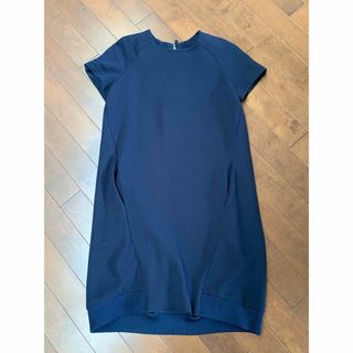 ザラ(ZARA)のワンピース　チュニック　ネイビー　紺　ZARA 美品(ミニワンピース)