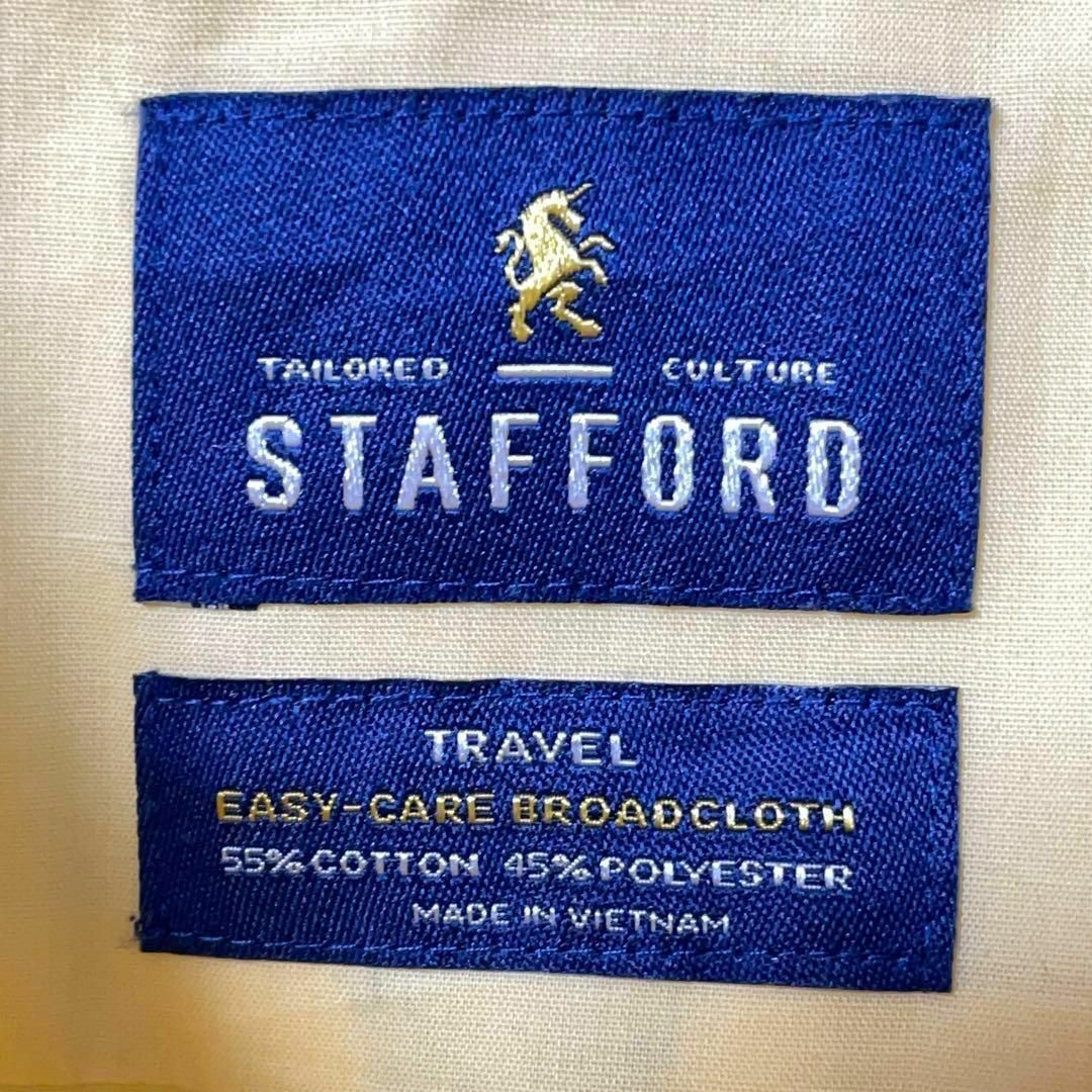 STAFFORD アメリカ古着 ビックサイズ 長袖シャツ イエロー　メンズ メンズのトップス(シャツ)の商品写真