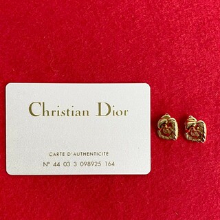 ディオール(Dior)のほぼ未使用 希少品 Christian Dior クリスチャンディオール CD ロゴ モチーフ イヤリング イヤーカフ アクセサリー ゴールド 金 63856(イヤリング)