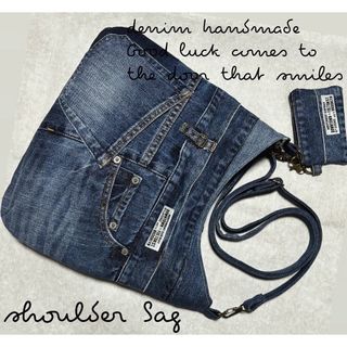 ショートフリンジ❁マルシェバッグ❁Autumn⚫︎デニムカラー ショートフリンジ❁マルシェバッグ❁Autumn⚫︎デニムカラー