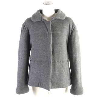 ジルサンダー(Jil Sander)の美品▼JIL SANDER ジルサンダー ヴィンテージ カシミヤ100% 裏地シルク100% ジャケット グレー 38 イタリア製 正規品 レディース(その他)