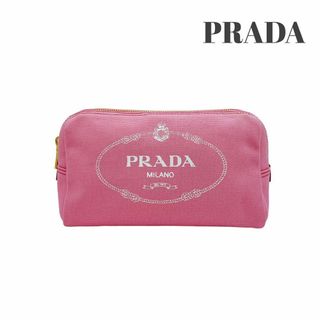 プラダ(PRADA)のプラダ ポーチ カナパ ジェラーニオ ビアンコ 化粧ポーチ ピンク 1NA693(ポーチ)