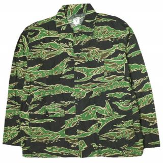 South2 West8 サウスツーウェストエイト S2W8 Hunting Shirt  Printed Flannel / Camouflage ハンティングシャツ プリントフランネル カモフラージュ GL822 M Tiger Camo 長袖 ワーク カバーオール トップス【中古】【South2 West8】(シャツ)