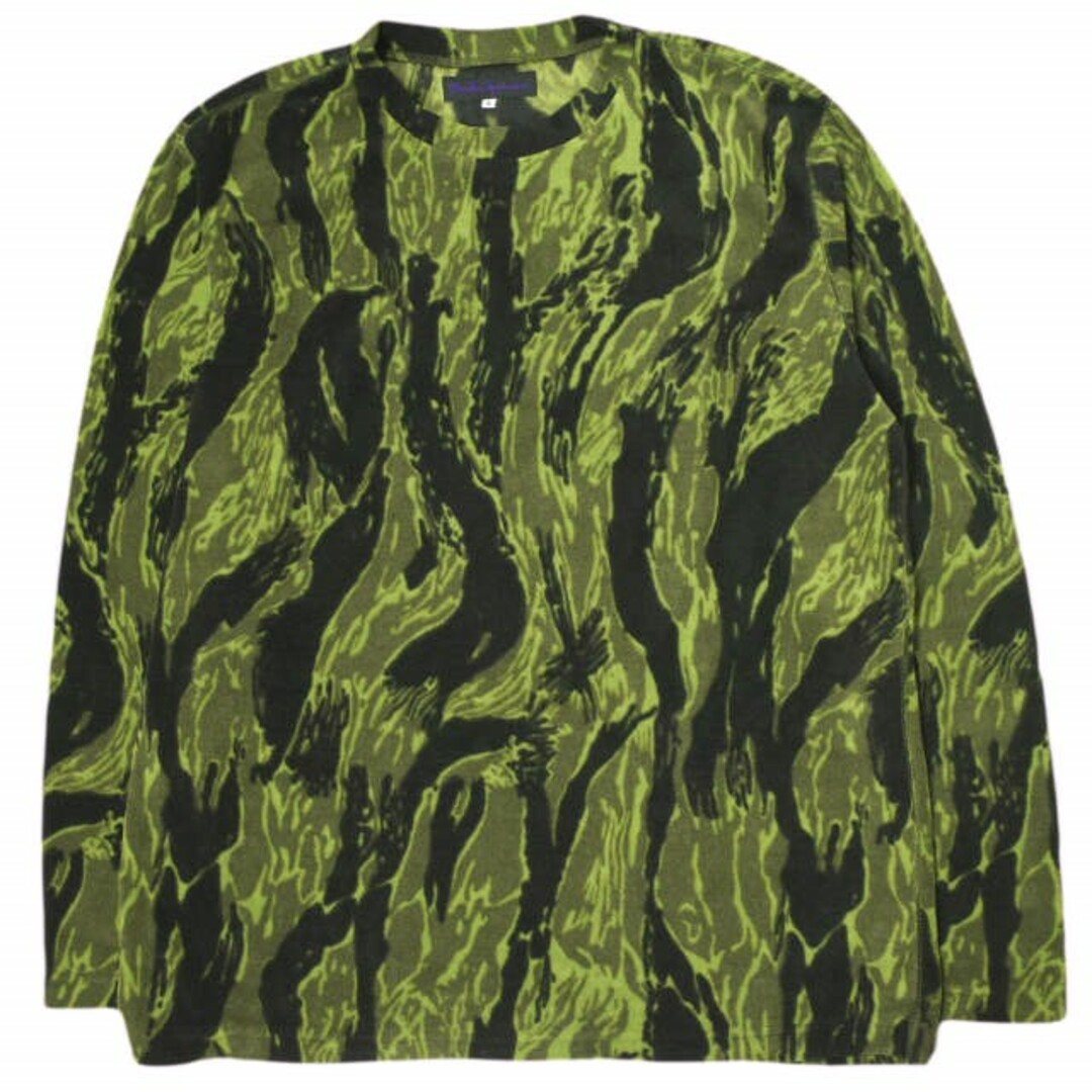 Needles Sportswear ニードルス スポーツウェア 日本製 LS Crew Neck Tee - Poly Fleece フリースプルオーバー FK266 S Tiger Camo Stripe トレーナー カモフラージュ トップス【中古】【Needles Sportswear】 メンズのトップス(スウェット)の商品写真