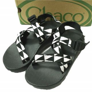 チャコ(Chaco)のChaco x Pilgrim Surf+Supply チャコ ピルグリム サーフ+サプライ 別注 Z1 UNAWEEP CLASSIC Pennant Checker Special ペナントチェッカーストラップサンダル J199007 US9(27cm) BLACK AND WHITE アウトドア シューズ【新古品】【中古】【Chaco × Pilgrim Surf+Supply】(サンダル)