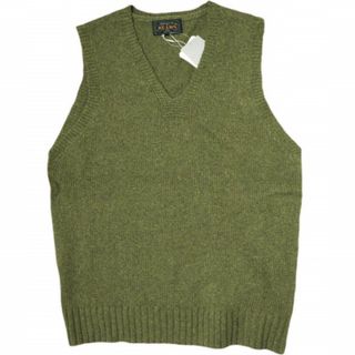 ビームスプラス(BEAMS PLUS)のBEAMS PLUS ビームスプラス Eco Wool Military Vest エコウール ミリタリーニットベスト 11-05-0122-048 M オリーブ セーター Vネック プルオーバー トップス【新古品】【中古】【BEAMS PLUS】(ニット/セーター)