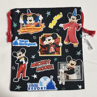 ディズニー(Disney)の<新品>実写ミッキー 巾着袋 東京ディズニーリゾート(キャラクターグッズ)