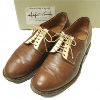 SONOMITSU そのみつ Blucher Plain Toe Cordovan コートバンプレーントゥシューズ S900-14M 24 1/2 Brown × Natural 革靴 定価96,800円 シューズ【中古】【SONOMITSU】(ドレス/ビジネス)