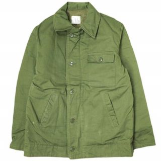 US NAVY 米海軍 60s A-2 Deck Jacket 民間モデル デッキジャケット S KHAKI ヴィンテージ VINTAGE EMARジッパー アウター【中古】【US NAVY】(ミリタリージャケット)