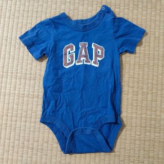 ベビーギャップ(babyGAP)のベビーGAP　ロンパース　半袖　青　男の子(下着)