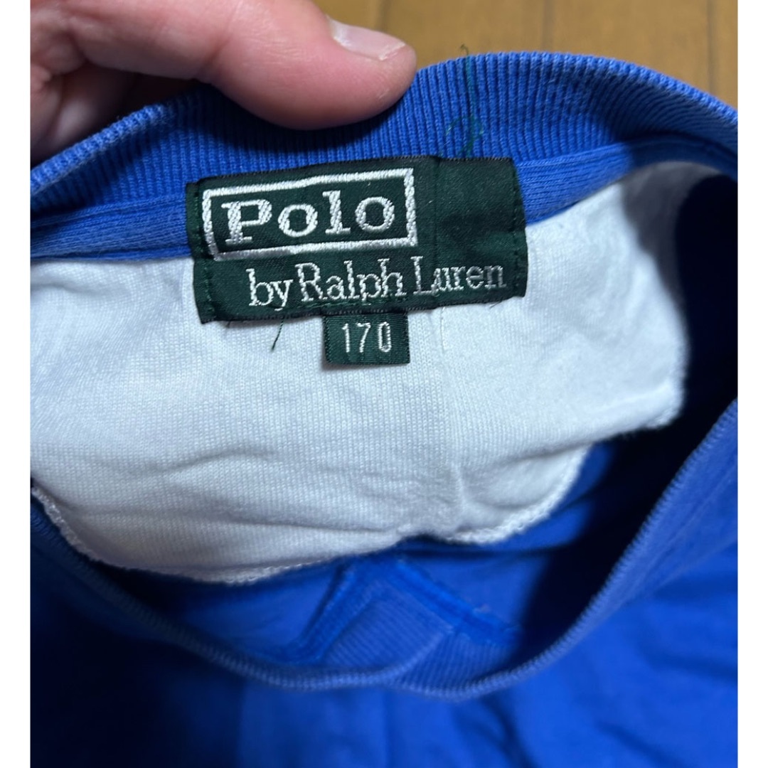 POLO RALPH LAUREN(ポロラルフローレン)の90's POLO SPORT ポロスポーツ ビッグロゴ ホッケーシャツ 170 メンズのトップス(Tシャツ/カットソー(七分/長袖))の商品写真