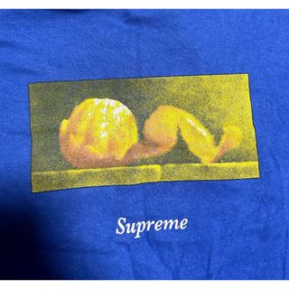 シュプリーム(Supreme)の15aw Supreme Peel Tee みかん オレンジ 青 L(Tシャツ/カットソー(半袖/袖なし))