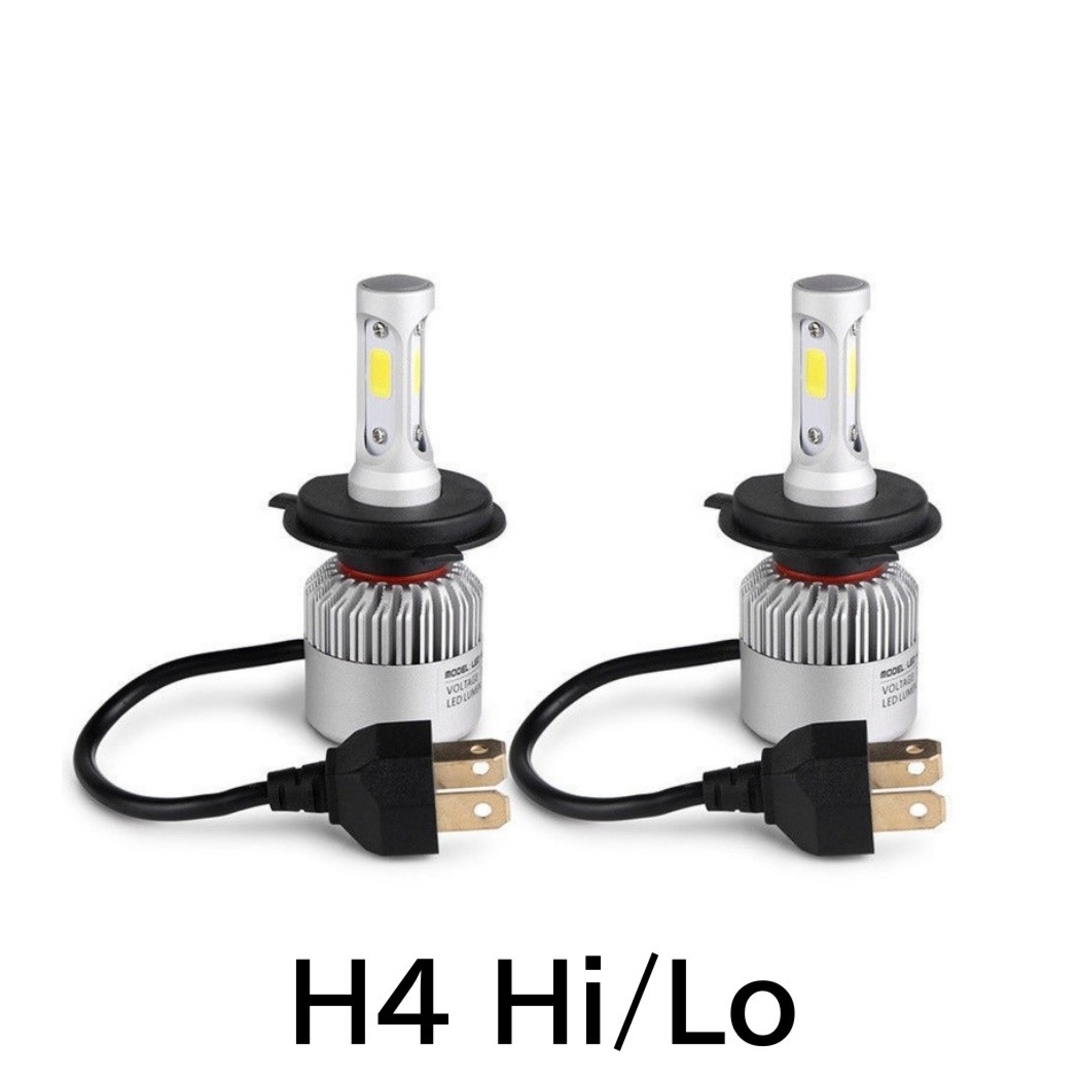爆光 H4 LED ヘッドライト 6500K HiLo切替 オールインワン 自動車/バイクの自動車(汎用パーツ)の商品写真