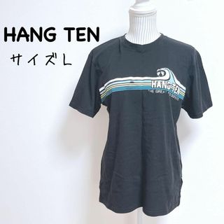 ハンテン(HANG TEN)のハンテン　半袖Tシャツ　ボーダー【L】サーフィン　海　ビーチ　ユニセックス(Tシャツ/カットソー(半袖/袖なし))