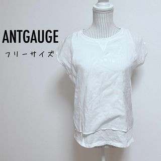 アントゲージ(Antgauge)のアントゲージ　レイヤードTシャツ【F】ダメージプリント　カジュアル　ラフ(Tシャツ(半袖/袖なし))