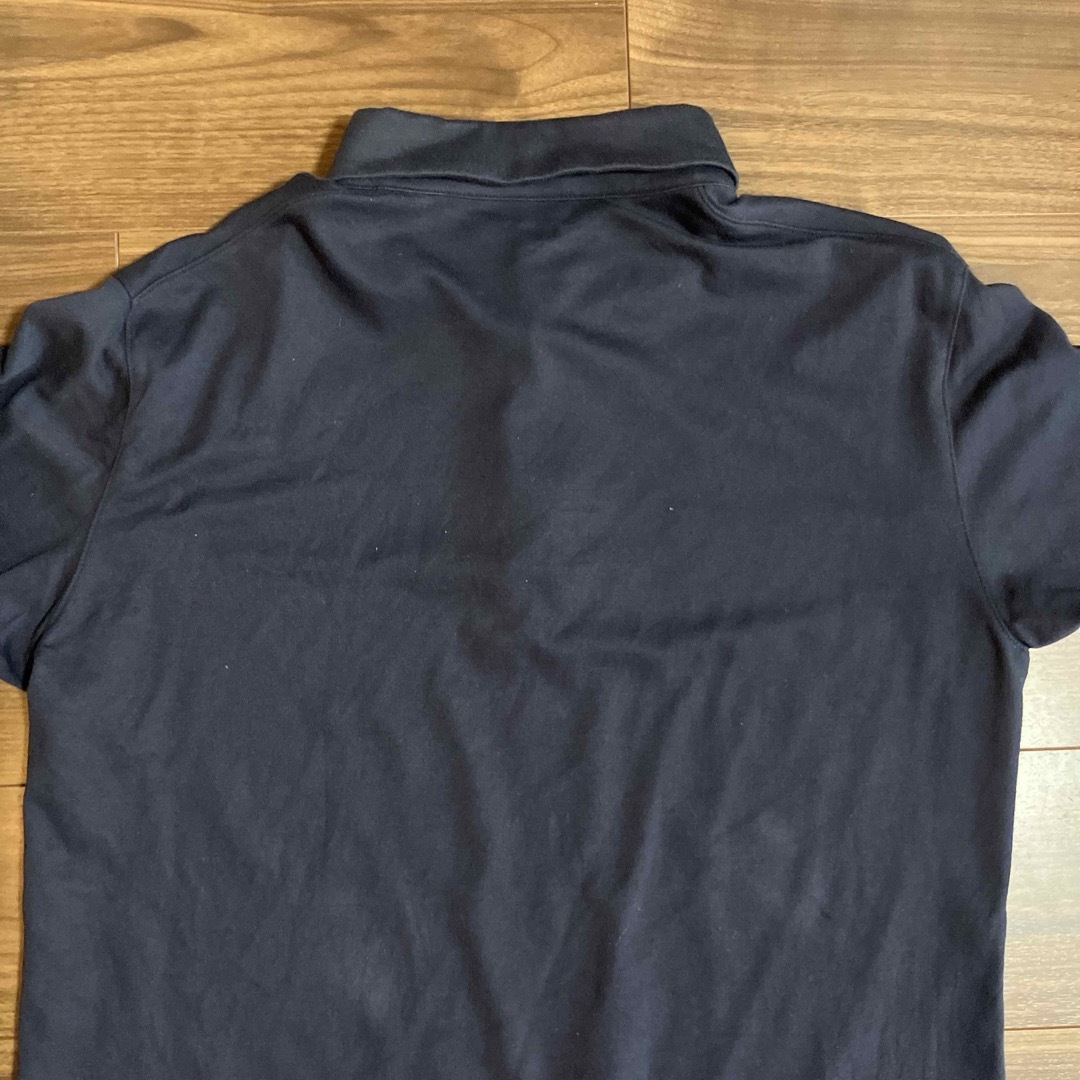 UNIQLO(ユニクロ)のユニクロ　エアリズム　紺　ネイビー　半袖ポロシャツ　L メンズのトップス(ポロシャツ)の商品写真