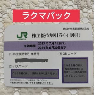 JR東日本株主優待券 1枚　JR東日本株主優待 割引券(鉄道乗車券)