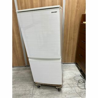 シャープ(SHARP)の【中古】SHARP ノンフロン冷凍冷蔵庫 つけかえどっちもドア SJ-D14F-W 137L 2020年製(冷蔵庫)