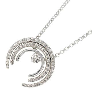 タサキ(TASAKI)のタサキ ネックレス デザイン ダイヤモンド 中石0.23ct 計約0.61ct K18WG/K18YG ジュエリー ペンダント(ネックレス)