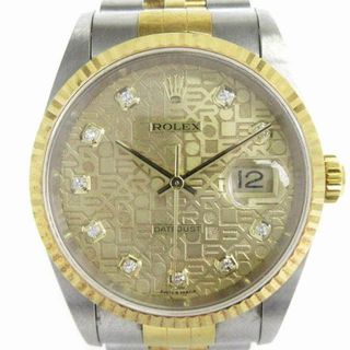 ロレックス(ROLEX)のロレックス デイトジャスト シャンパンコンピュータ 腕時計 シルバーカラー(腕時計(アナログ))