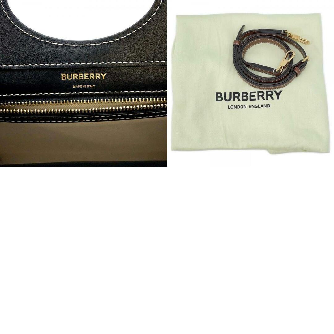 BURBERRY(バーバリー)のバーバリー ハンドバッグ ポケットバッグ ミニ キャンバス 8039363 2wayショルダーバッグ 黒 レディースのバッグ(ハンドバッグ)の商品写真