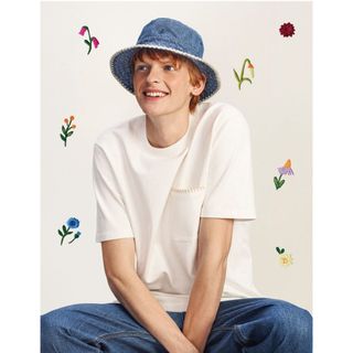 UNIQLO - UNIQLO jwアンダーソン　ステッチ　Tシャツ　S メンズ　レディース　白