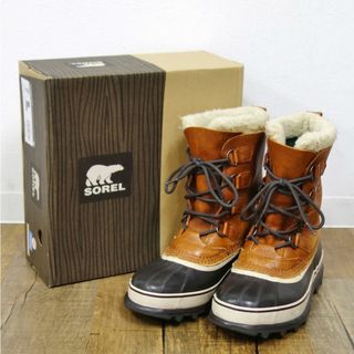 未使用 ソレル SOREL CARIBOU WOOL カリブー ウール NM1481 25cm メンズ スノーブーツ シューズ 靴 キャンプ アウトドア(ブーツ)