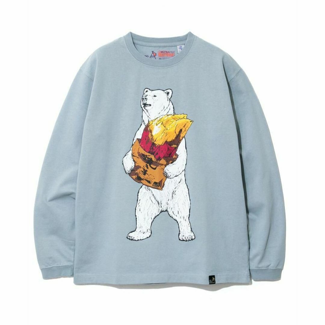 FREAK'S STORE(フリークスストア)の川口春奈 FREAKS STORE　焼き芋クマ ロンT silent レディースのトップス(Tシャツ(長袖/七分))の商品写真