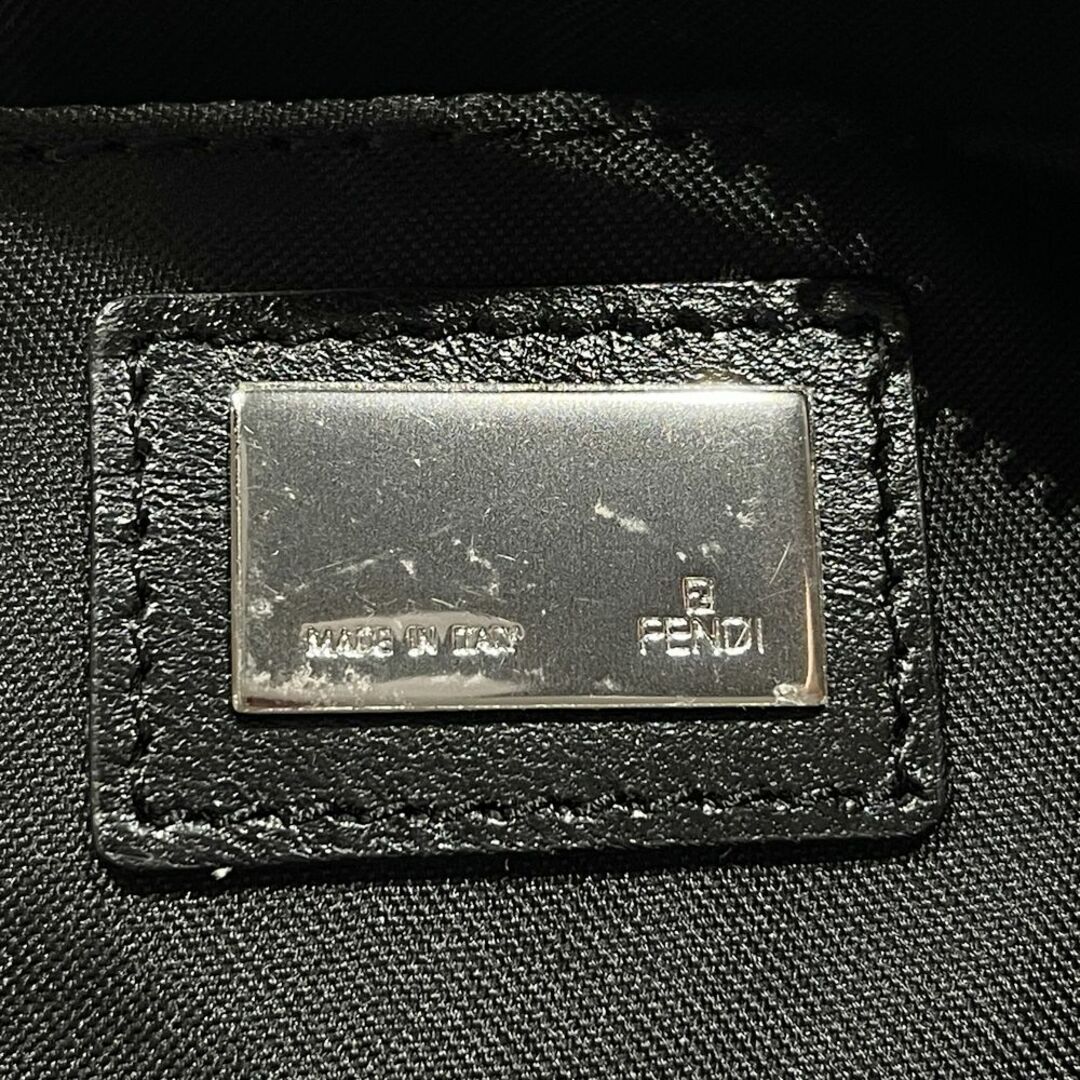 FENDI(フェンディ)のFENDI ハンドバッグ ズッキーノ スクエア ミニ 8BN105 キャンバス レザー レディースのバッグ(ハンドバッグ)の商品写真