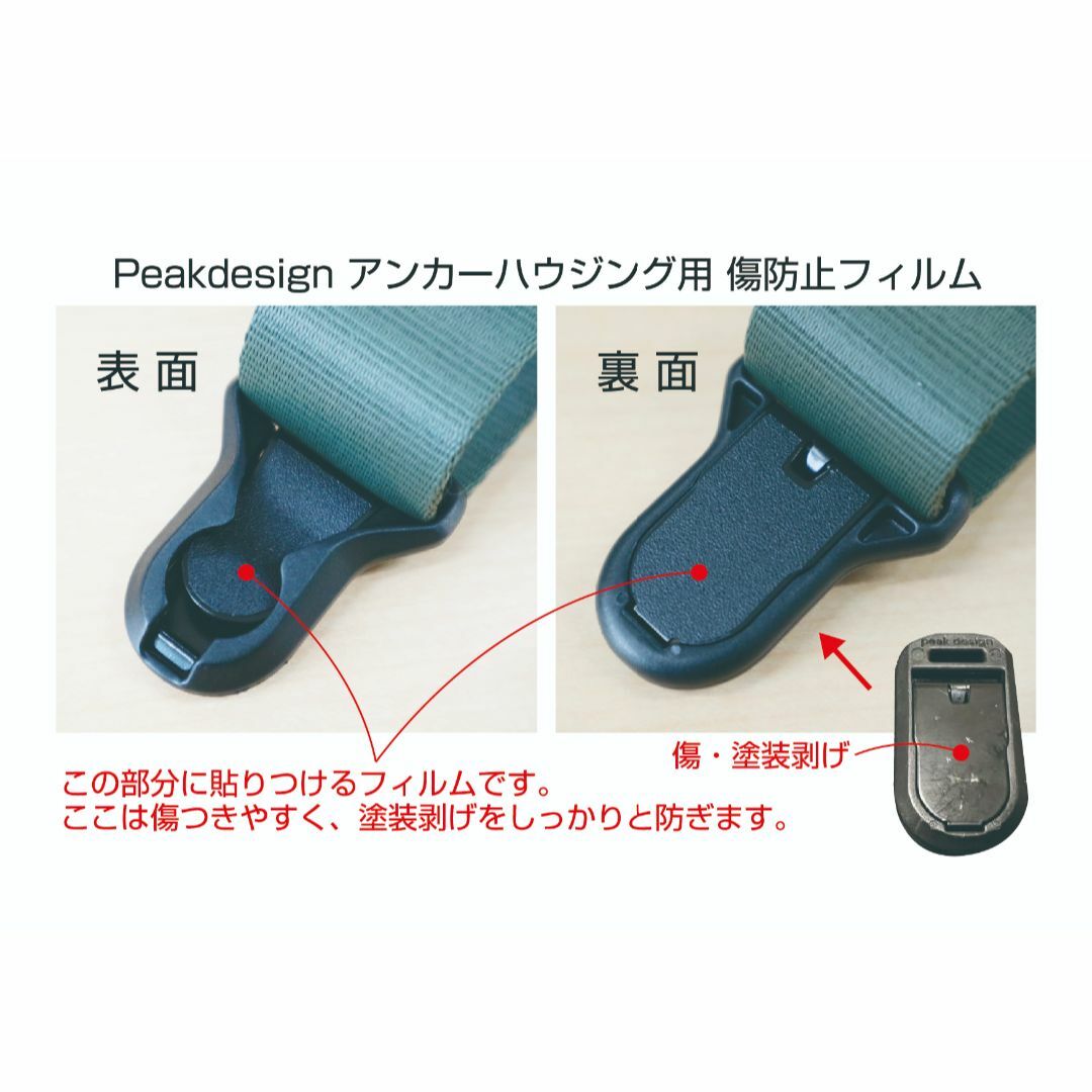 Peakdesign アンカーハウジング用 保護フィルム 10セット入り スマホ/家電/カメラのカメラ(その他)の商品写真