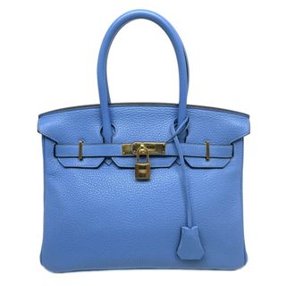 エルメス(Hermes)のエルメス HERMES バーキン30 バーキン 30 バッグ トートバッグ トリヨンクレマンス ブルーパラダイス ブルー 青 ゴールド金具(トートバッグ)