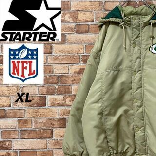 スターター(STARTER)のスターター　NFL　ダウンジャケット　中綿　ビッグシルエット　刺繍ロゴ　XL(ダウンジャケット)