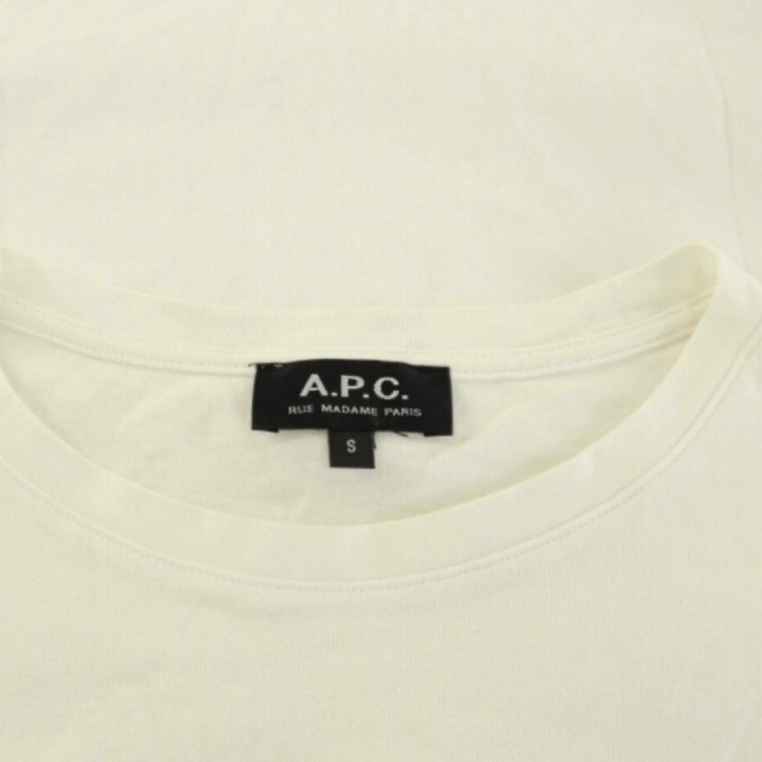 A.P.C(アーペーセー)のA.P.C. Tシャツ カットソー ロゴ プリント クルーネック 半袖 S  レディースのトップス(Tシャツ(半袖/袖なし))の商品写真