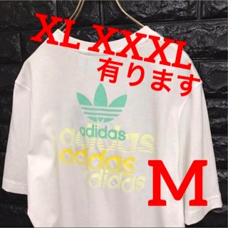 オリジナルス(Originals（adidas）)のアディダスオリジナルス★刺繍ロゴ☆バックプリント☆Tシャツ M(Tシャツ/カットソー(半袖/袖なし))