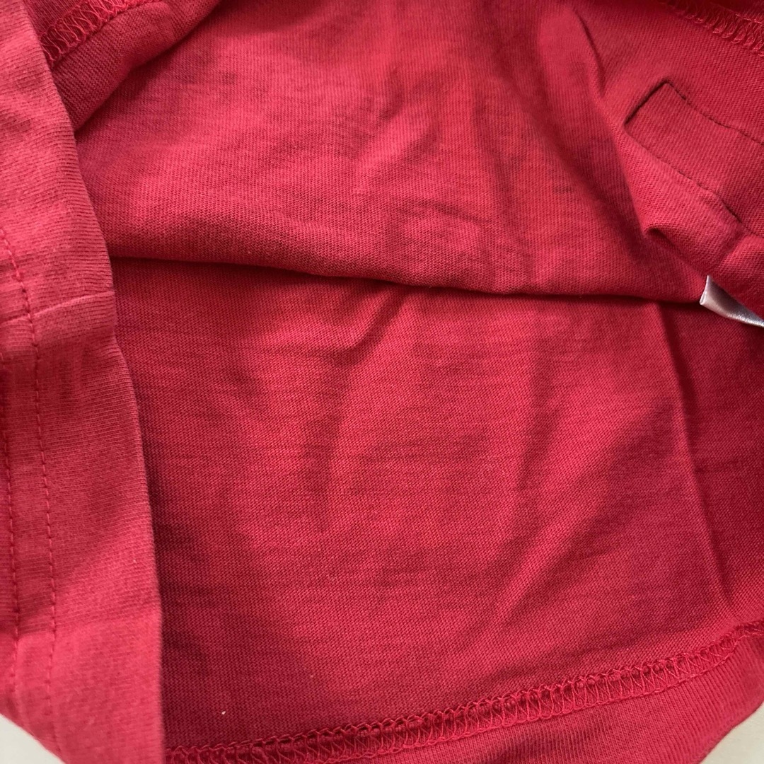 キッズ長Tシャツ　赤　100サイズ キッズ/ベビー/マタニティのキッズ服男の子用(90cm~)(Tシャツ/カットソー)の商品写真