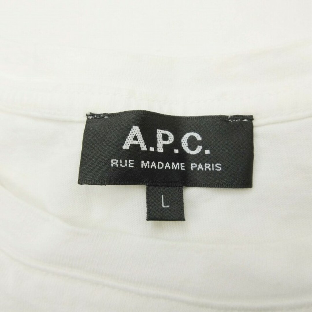 A.P.C(アーペーセー)の21SS アーペーセー A.P.C. ロゴ 刺繍 Tシャツ L BLM4 レディースのトップス(Tシャツ(半袖/袖なし))の商品写真