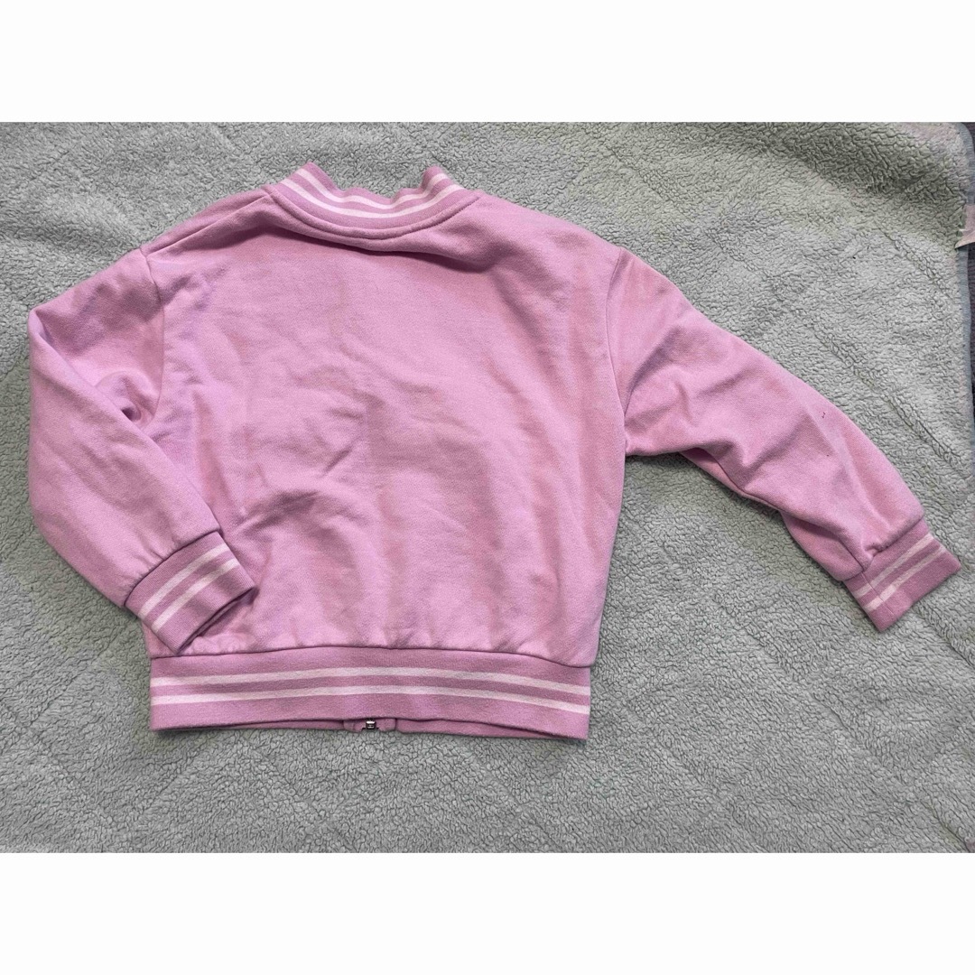 UNIQLO(ユニクロ)のUNIQLO ジップアップ ジャケット ピンク色 120cm キッズ/ベビー/マタニティのキッズ服女の子用(90cm~)(ジャケット/上着)の商品写真