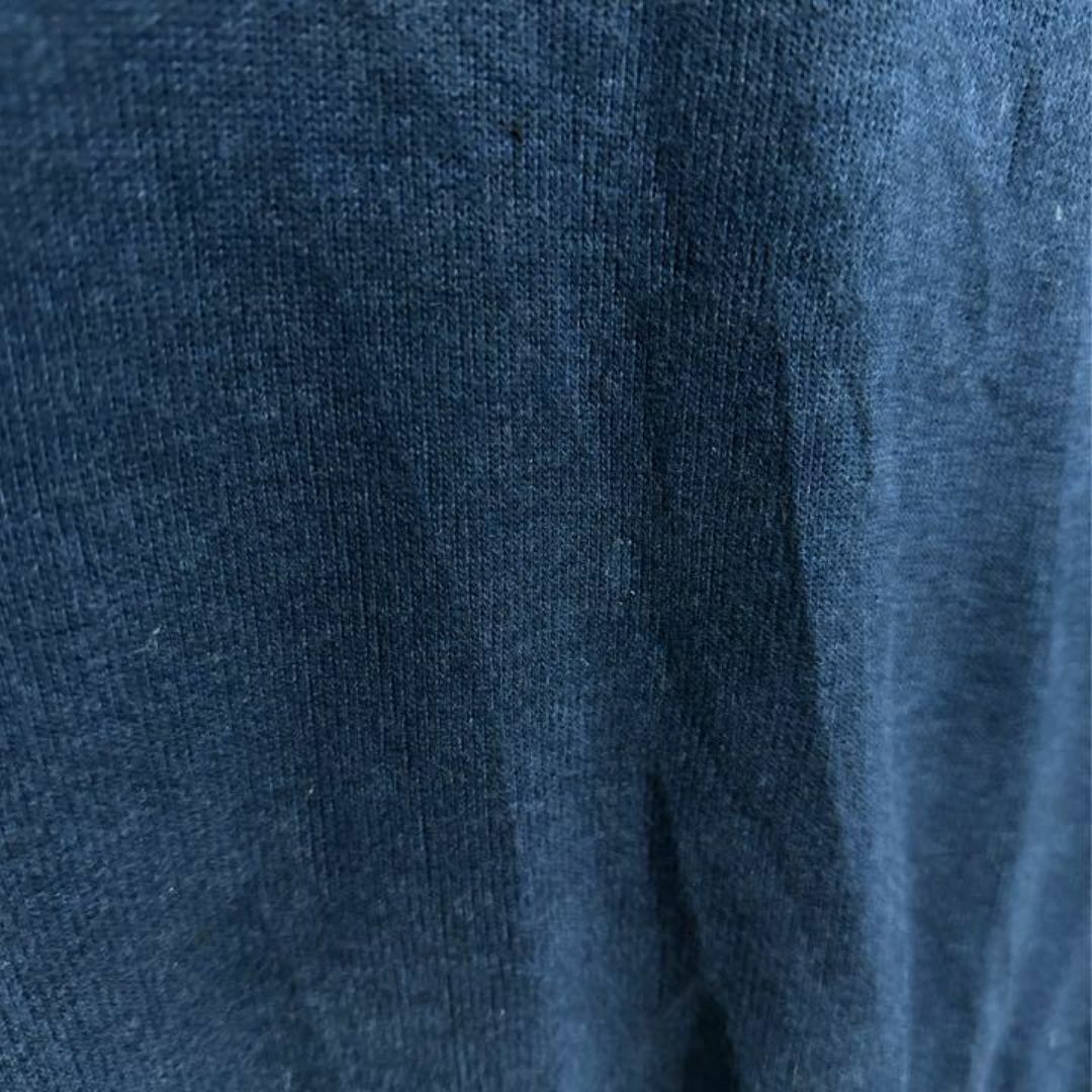 POLO RALPH LAUREN(ポロラルフローレン)のラルフローレン ネイビー ニット Vネック ロゴ セーター XL USA古着 メンズのトップス(ニット/セーター)の商品写真
